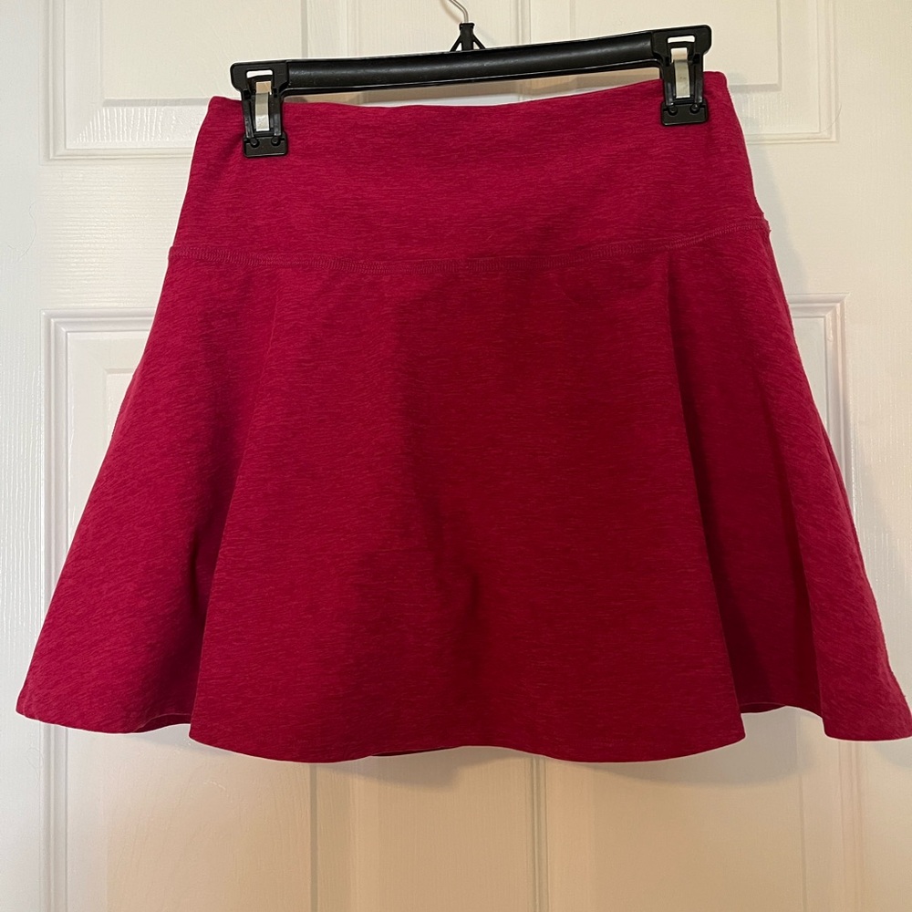 Beyond Yoga Raspberry Pink Flared Skirt